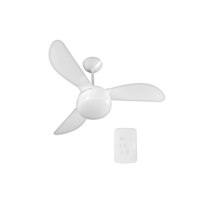 Ventilador de teto 3 pás branco - FÊNIX - Ventisol
