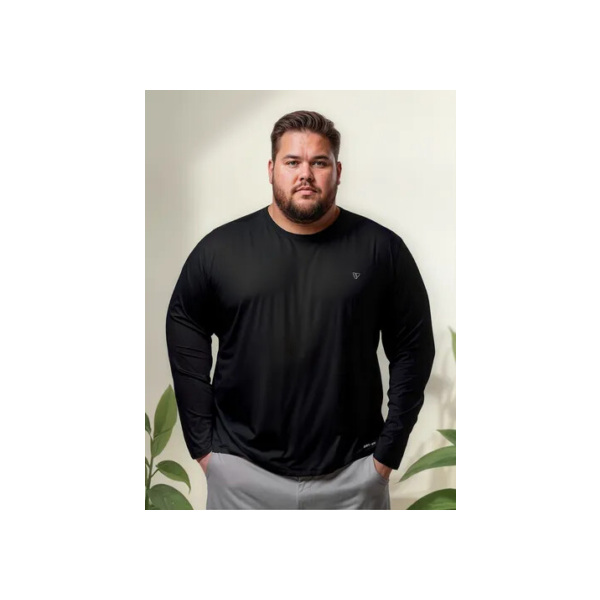 Camisas Plus Size Térmica Segunda Pele Proteção Uv Premium