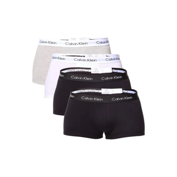 Kit 4 Cuecas Masculina Low Rise Trunk Algodão Calvin Klein
