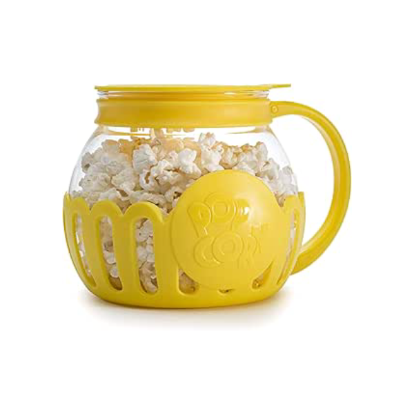 Pipoqueira para micro-ondas Ecolution Micro-Pop, 1,4 L, vidro/plástico, amarelo