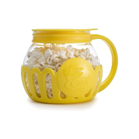 Pipoqueira para micro-ondas Ecolution Micro-Pop, 1,4 L, vidro/plástico, amarelo