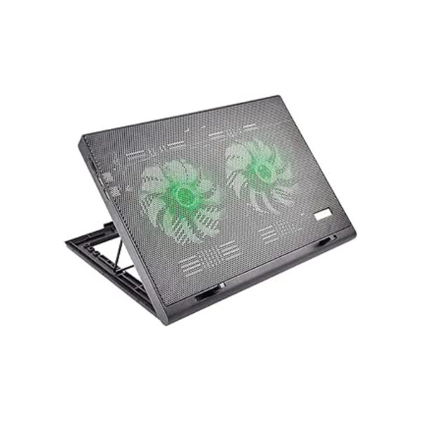 Cooler Para Notebook Warrior Power Gamer Led Verde - Ac267