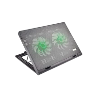 Cooler Para Notebook Warrior Power Gamer Led Verde - Ac267