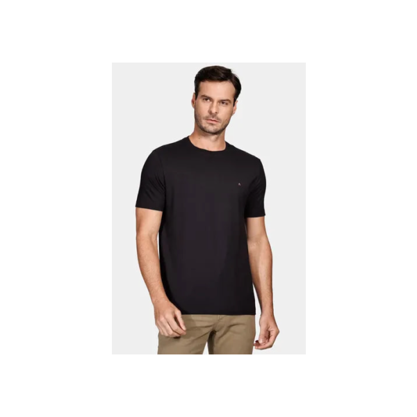 Camiseta Aramis Básica Manga Curta Preto