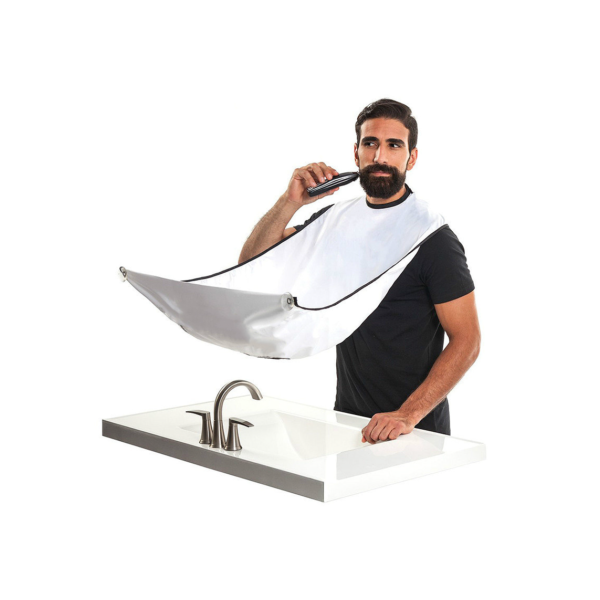 Apanhador de barba do adulto Avental, Avental de Barbear Masculino, Babador Cape Care, Barbeador Facial, Babadores de Limpeza, Cabeleireiro, Avental Limpo, Presente