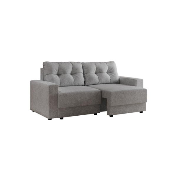 Sofá 3 Lugares Retrátil Lubeck Linho Cinza