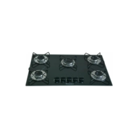 Fogão Cooktop Gás 5 Bocas Ultra Chama 127v/220v Preto