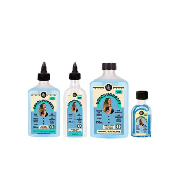 Lola Cosmetics Danos Vorazes Kit Booster + Finalizador + Shampoo + Oleo - Lola From Rio