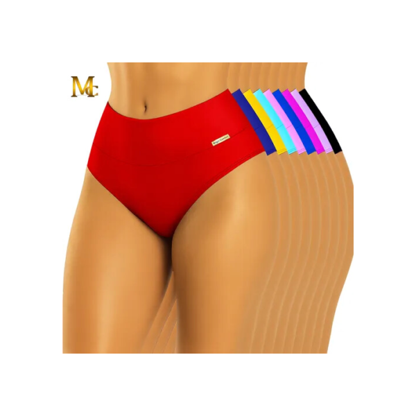 Kit Com 10 Lindas Calcinha Cós Alto Cores Atacado Revenda