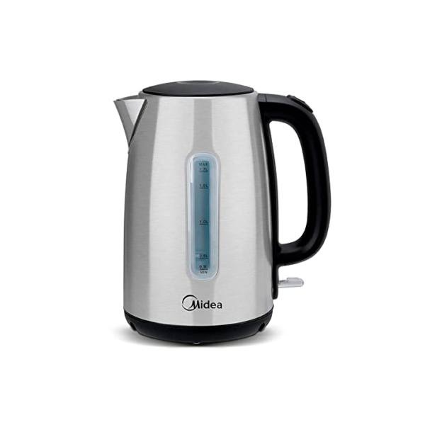Chaleira Elétrica Inox Midea 1,7 Litros, Visor Externo do Nível de Água, 220 Volts/60Hz