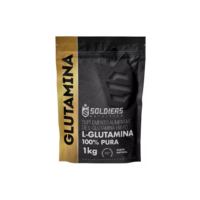 L-Glutamina 1kg 100% Pura Soldiers Nutrition Sachê Sem sabor