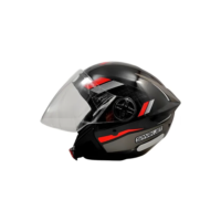 Capacete Moto Aberto Ebf Spark Jet Sting Preto