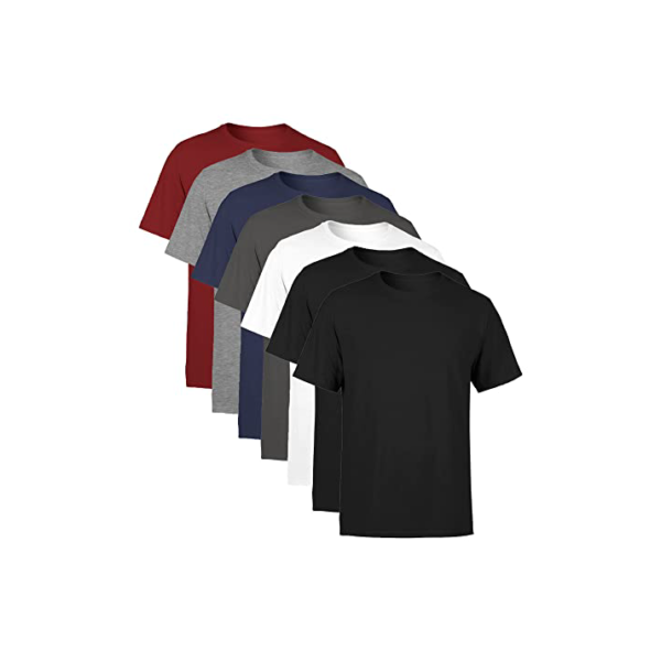 Kit 7 Camisetas Masculina Manga Curta Lisa Algodão Premium Tamanho GG