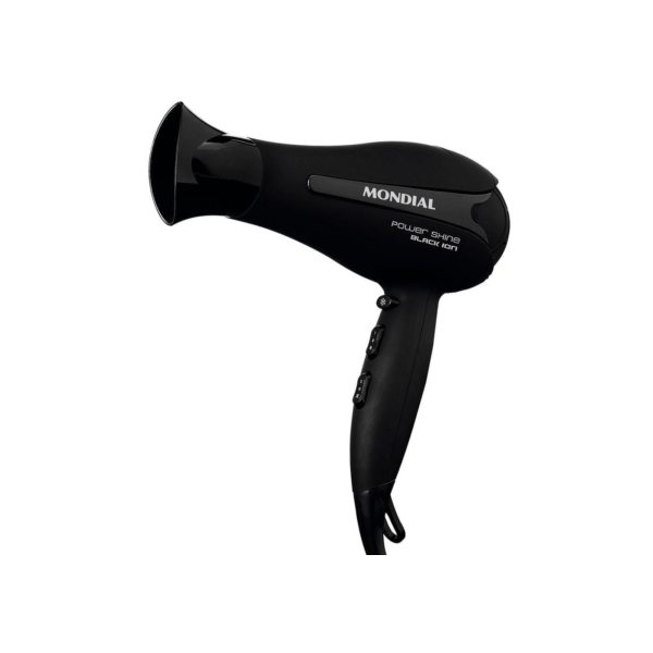 Secador de Cabelos Mondial Power Shine Black SC-13 2000W - Preto - 110v