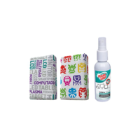 Flash Limp KIT0528 - Kit com 2 Esponjas Microfibra e 1 Limpa Telas Spray 120ml