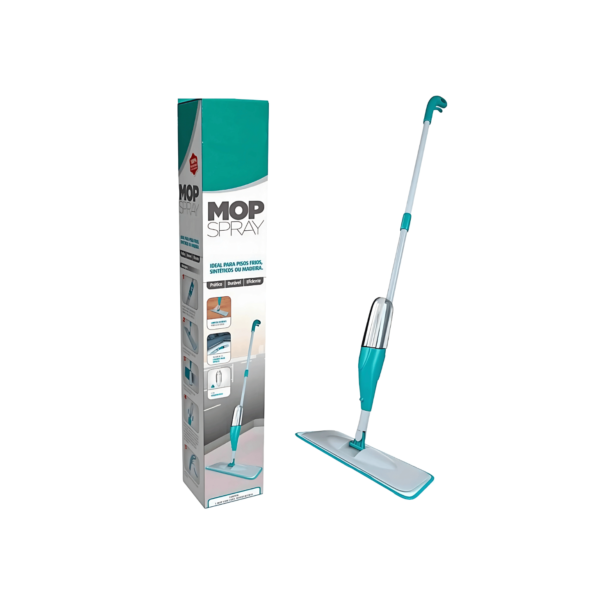 MOP Spray Rodo Esfregão com Reservatório Rodo Magico Limpa Seca