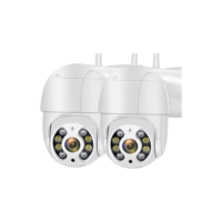 Kit 2 Câmera Ip Inteligente Wifi Rotativa A8 App Yoosee 360º Cor Branco