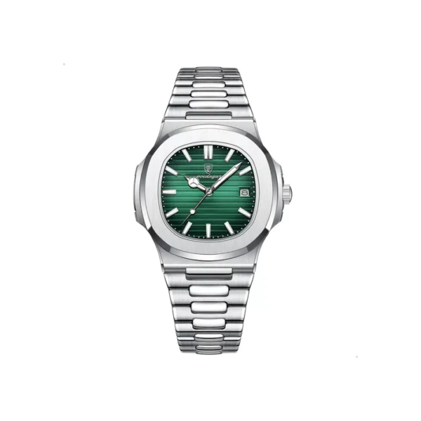 Relógio Masculino De Pulso Poedagar Prateado Luxo Aço Inox