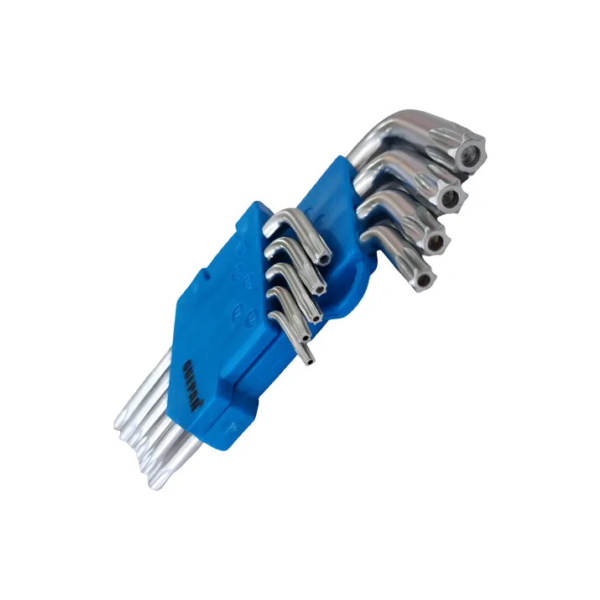 Jogo Chave Torx Torque Cromo Vanádio Média 9 Peças Suporte