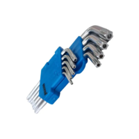Jogo Chave Torx Torque Cromo Vanádio Média 9 Peças Suporte