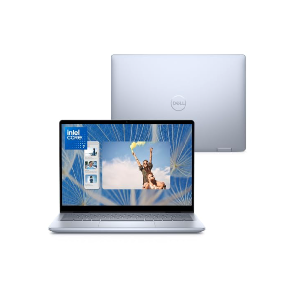 Notebook 2 em 1 Dell Inspiron 2IN1-I150U-M50 14" FHD+ Touch Intel® Core™ 7 150U 16GB 1TB SSD Windows 11 Prata Gelo