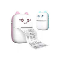 Mini impressora portátil de impressão sem fio de fotos de desenhos animados para Android Ios