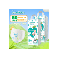 SUMIKKO 50 e 100 unidades Infantil Calça Fraldas Ajustável total max Baby P/M/G/XG/XXG/XXXG