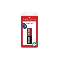 Apontador sem Deposito Simples Clássico, Faber-Castell, SM/060100ZF, Multicor