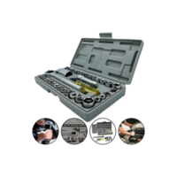 Kit Jogo De Chave De Catraca Reversível Com Soquetes - 40 Peças + Maleta Equipa Tools, Kit Chave De Fenda