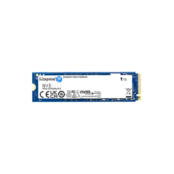 Ssd M.2 2280 Nvme Kingston 1tb Nv3 Snv3s/1000g Pci-e Gen 4.0 Formato M.2 2280 Velocidade De Leitura Até 6000 Mb/s E Gravação Até 4000 Mb/s Cor Azul-escuro