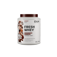 Fresh Whey Protein - Chocolate e Avelã 450g - 20g de Proteínas por Porção - Suplementos Naturais, Suplementação Treino Academia, Ganho Muscular Hipertrofia - DUX HUMAN HEALTH