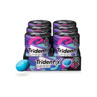 Chiclete Trident XGamers Framboesa e Limão - Caixa com 6 unid de 48,3g