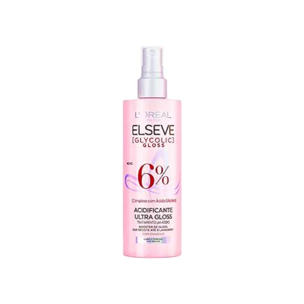 L'Oréal Paris Elseve Acidificante Capilar Glycolic Gloss, Brilho Durador Resiste por até 6 Lavagens, 200ml