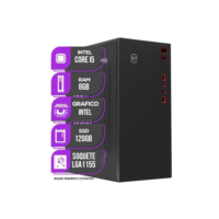 PC CPU Mancer, Intel Core I5, 8GB de memória ram, SSD 120GB