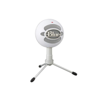 Microfone Condensador USB Logitech For Creators Blue Snowball iCE com Captação Cardióide, Suporte Ajustável, Conexão Plug and Play para Gravação e Streaming em PC e Mac - Branco
