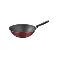 Wok Tramontina Loreto em Alumínio com Revestimento Interno e Externo Antiaderente Starflon Max Vermelho 28 cm 3,6 L