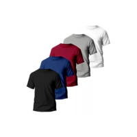 Kit 5 Camisetas Básicas Masculina Dry Fit Lisa Tradicional