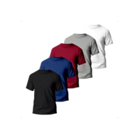 Kit 5 Camisetas Básicas Masculina Dry Fit Lisa Tradicional