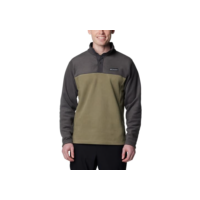 Columbia Jaqueta masculina Steens Mountain Half Snap, Pedra verde/tubarão, PP