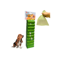Kit 20 Refis Rolos de Cata Caca, 300 Saquinhos Higiênicos para Cães Pets, Biodegradável, Resistente e Durável