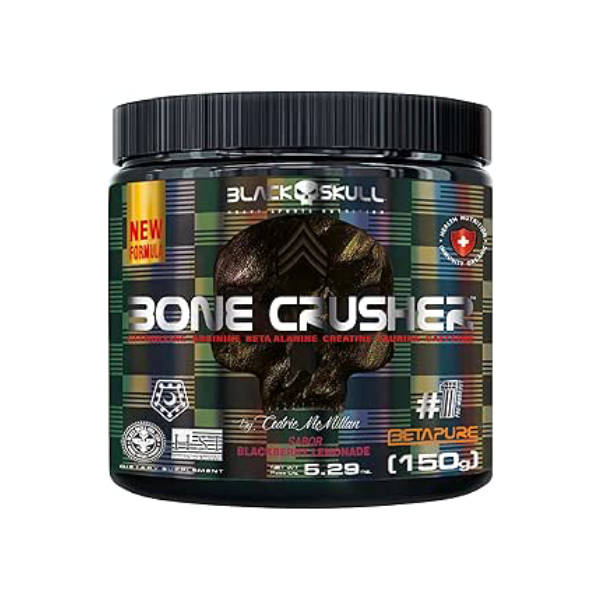 PRÉ-TREINO BONE CRUSHER (NOVA FÓRMULA) - 150G BONE CRUSHER BLACKBERRY LEMONADE (NEW) 150G