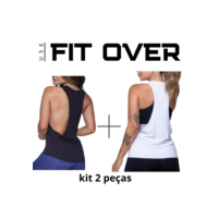 Kit 2 camisetas fitness -  cavada -  academia - crossfit - fit over