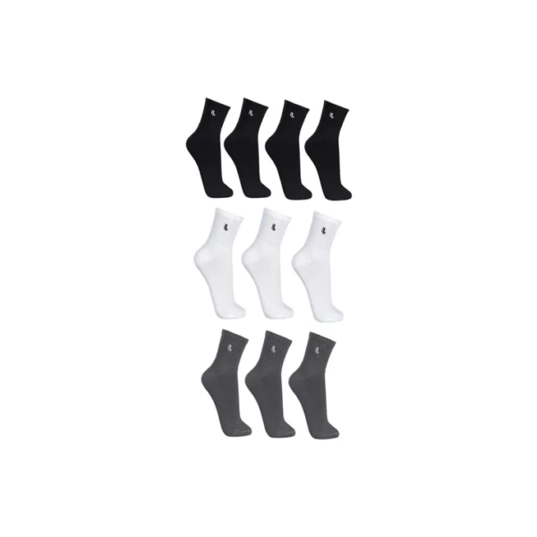 Kit Com 10 Pares De Meia Cano Longo Adulto Lupo