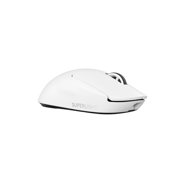 Mouse Gamer Sem Fio Logitech G PRO X SUPERLIGHT 2 com Tecnologia LIGHTSPEED, Ultraleve, Switch LIGHTFORCE, Sensor HERO 2 com 44K DPI, 5 botões programáveis e Bateria Recarregável - Branco