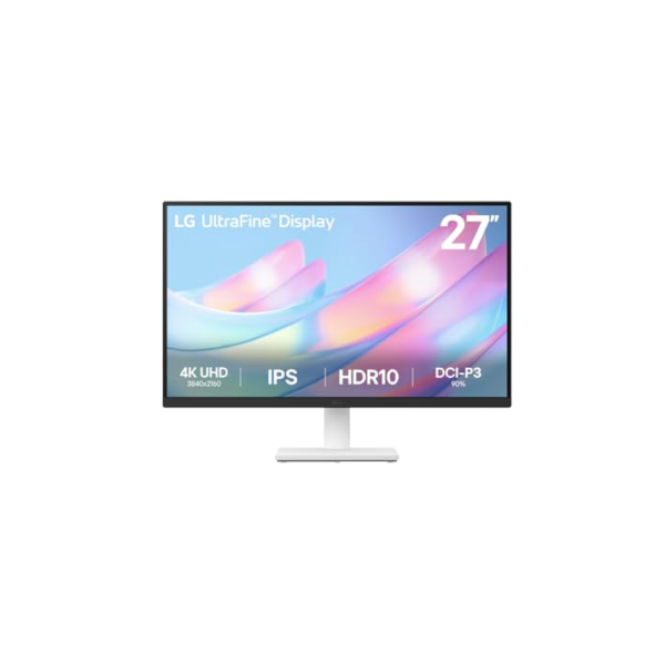 Monitor LG UltraFine™ - Tela IPS UHD 4K 27", HDR10, DCI-P3 90%, Dynamic Action Sync – 27US500-W.