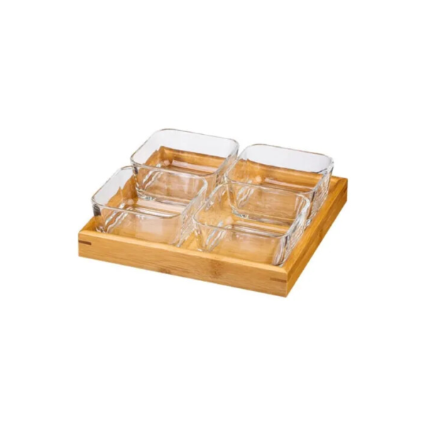 Kit Bandeja De Petiscos Kit Petisqueira Tábua De Frios Bambu