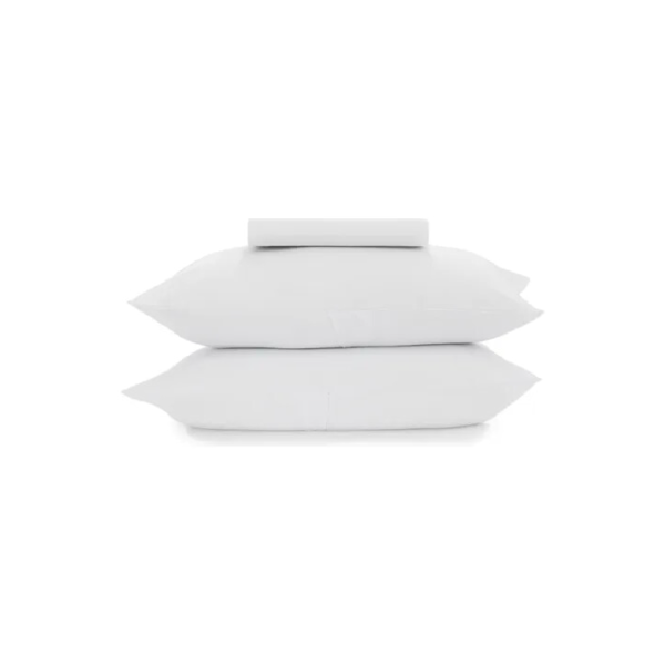 Jg De Cama Simples Malha 2pçs Solteiro King Branco