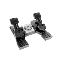 Pedais de Leme com Freio de Simulação Profissional Flight Rudder Pedals