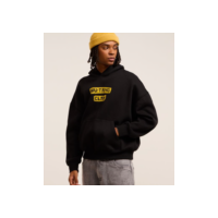 Casaco Boxy em Fleece com Felpa e Estampa de Dragão Oriental Wu Tang Clan Preto