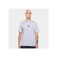 Camiseta Adidas Small Logo Masculina - Cinza+Preto